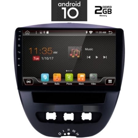 OΘΟΝΗ Multimedia OEM AN X6550_GPS (10inc) CITROEN C1 2005-2014